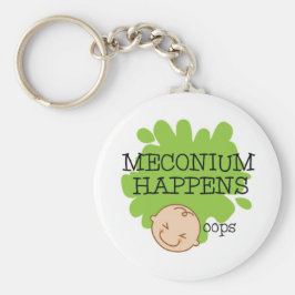 Meconium Happens Funny Nurse Key Chain Schlüsselanhänger