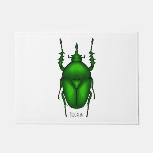 Mecynorhina torquata bug Cartoon zur Darstellung Fußmatte (Vorderseite)