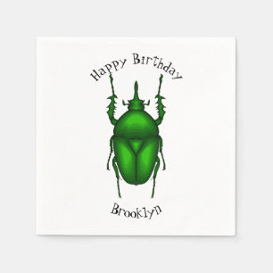 Mecynorhina torquata bug Cartoon zur Darstellung Serviette