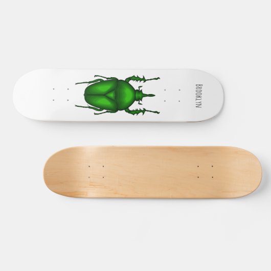 Mecynorhina torquata bug Cartoon zur Darstellung Skateboard (Horizontal)