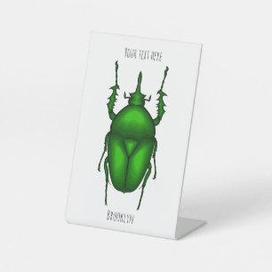 Mecynorhina torquata bug Cartoon zur Darstellung Sockelschild