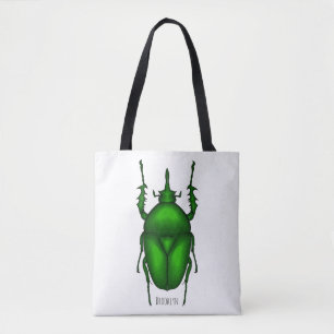 Mecynorhina torquata bug Cartoon zur Darstellung Tasche
