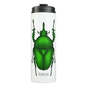 Mecynorhina torquata bug Cartoon zur Darstellung Thermosbecher