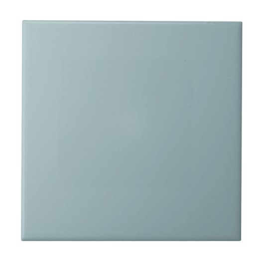 Med blue solid color fliese (Vorderseite)