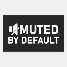 Med by default Minimalistisch T - Shirt - Audio V2 Rechteckiger Aufkleber