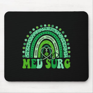 Med Chir Regenbogen Leopard St Patricks Day Kranke Mousepad