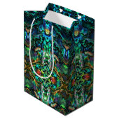 Med Gift Bag Abalone Mittlere Geschenktüte (Rückseite Schrägansicht)