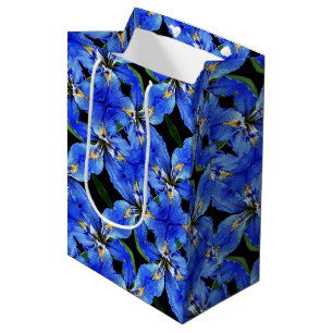 Med Gift Bag Blue Iris Mittlere Geschenktüte