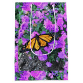 Med Gift Bag Monarch über Aster Mittlere Geschenktüte (Rückseite)