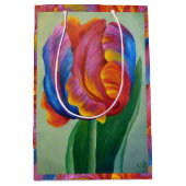 Med Gift Bag Rainbow Tulip #1 Mittlere Geschenktüte (Vorderseite)