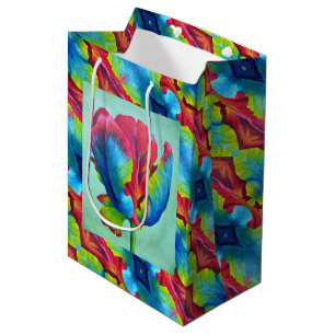 Med Gift Bag Rainbow Tulip #2 Mittlere Geschenktüte