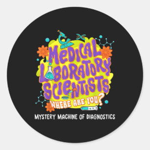 Med Labrador Scientists Labrador Week 2025 Mystery Runder Aufkleber