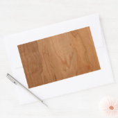 Med-Lt-Holzkörner Rechteckiger Aufkleber (Umschlag)