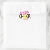 Med School Chick 1 Runder Aufkleber (Tasche)