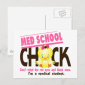 Med School Chick 2 Postkarte (Vorne/Hinten)