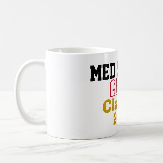 Med School Graduate Class of Year Kaffeetasse (Links)