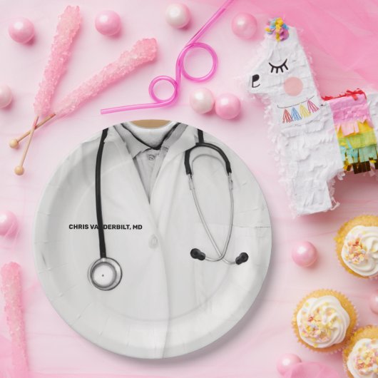 Med School Graduation Party Paper Plate Pappteller (Party)