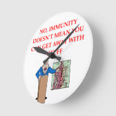 med school jome runde wanduhr (Winkel)