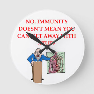 med school jome runde wanduhr