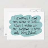 Med School oder Hell? Postkarte (Vorne/Hinten)