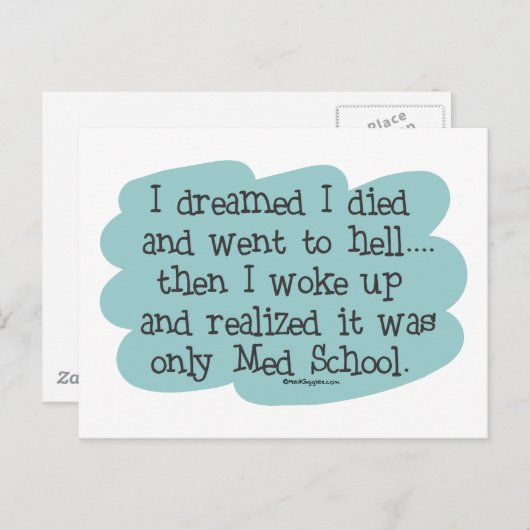 Med School oder Hell? Postkarte (Vorne/Hinten)
