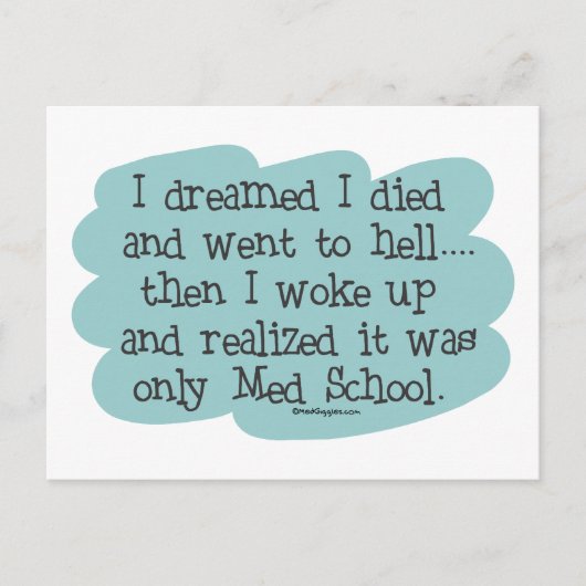 Med School oder Hell? Postkarte (Vorderseite)