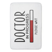 Med School Student Doctor in Progress Badematte (Vorderseite Vertikal)