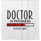 Med School Student Doctor in Progress Duschvorhang (Vorderseite)