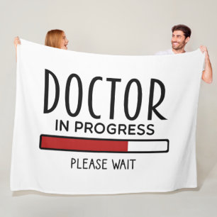 Med School Student Doctor in Progress Fleecedecke