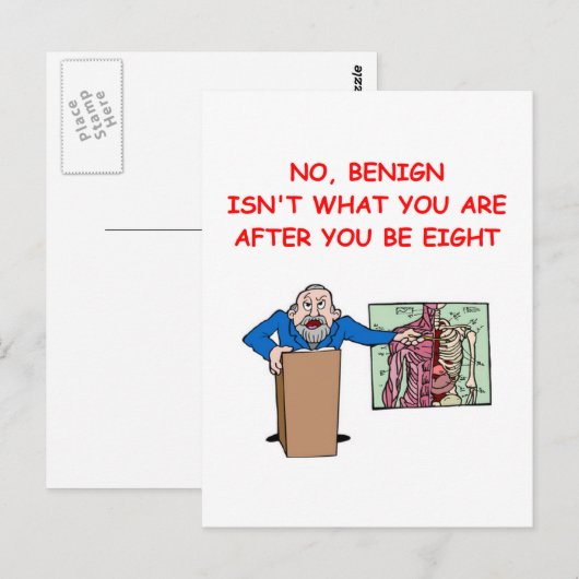 Med School Witz Postkarte (Vorne/Hinten)