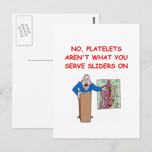 Med School Witz Postkarte (Vorne/Hinten)