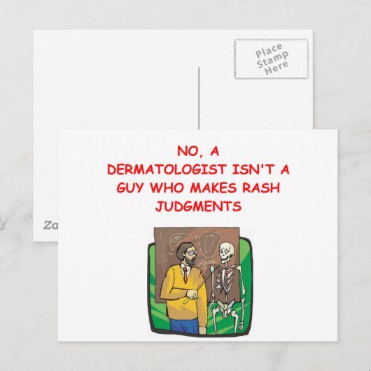 Med School Witz Postkarte (Vorne/Hinten)