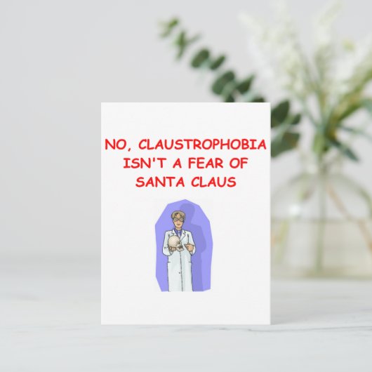 Med School Witz Postkarte (Stehend Vorderseite)