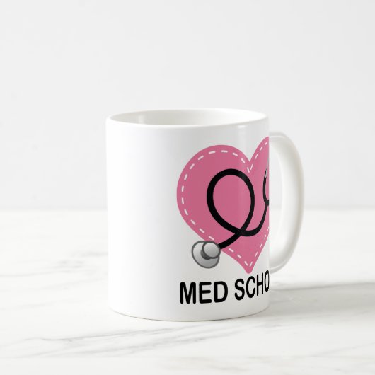 MED-Schulstudent oder Absolvent-Tasse Kaffeetasse (VorderseiteRechts)