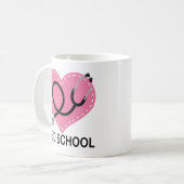 MED-Schulstudent oder Absolvent-Tasse Kaffeetasse (Vorderseite Links)
