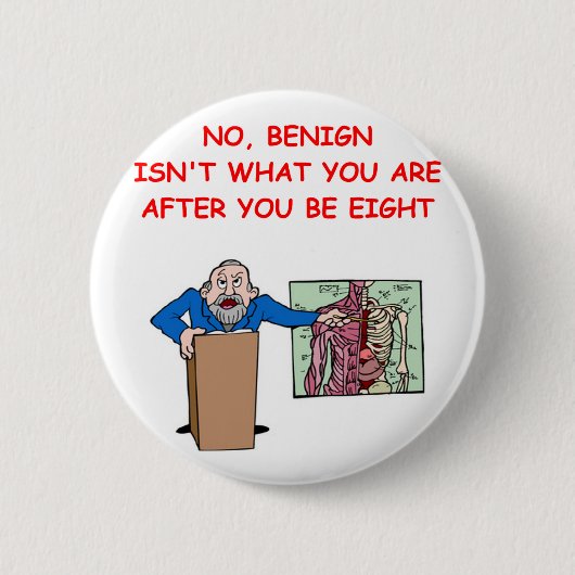 MED-Schulwitz Button (Vorderseite)