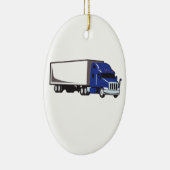 MED SEMI TRUCK KERAMIK ORNAMENT (Rechts)