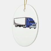 MED SEMI TRUCK KERAMIK ORNAMENT (Links)