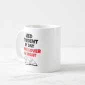 Med Student by Day Book Lover by Night Kaffeetasse (Vorderseite Links)