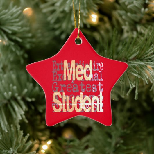 Med Student Extraordinaire Keramik Ornament (Baum)