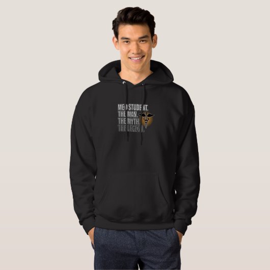 Med Student Man Myth Legend Medical School Doktor Hoodie (Vorne ganz)