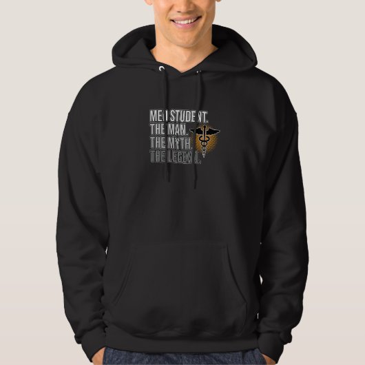 Med Student Man Myth Legend Medical School Doktor Hoodie (Vorderseite)