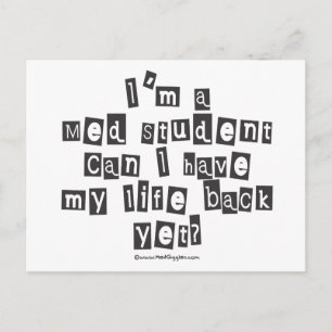 Med Student Ransom Postkarte