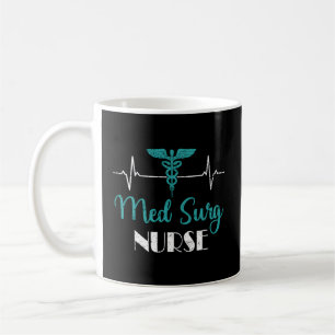 Med Surg Nurse Ekg Hebeat Medizinische chirurgisch Kaffeetasse