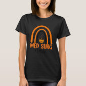 Med Surg Nurse Spooky Halloween Pumpkin Rainbow Nu T-Shirt (Vorderseite)