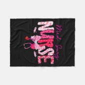 Med Surg Nurse Valentine's Day Stethoscope Coquett Fleecedecke (Vorderseite (Horizontal))