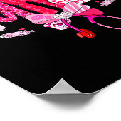 Med Surg Nurse Valentine's Day Stethoscope Coquett Poster (Ecke)