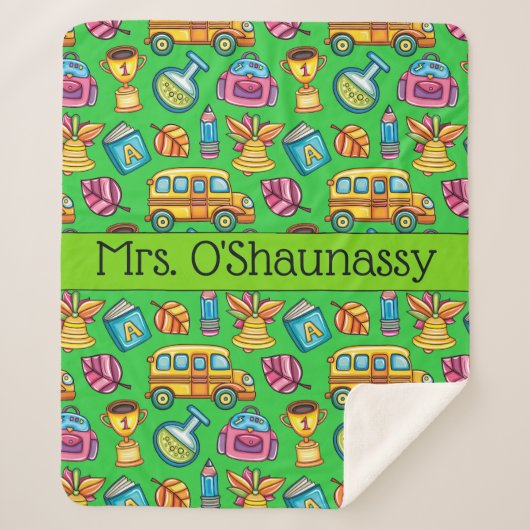 Med Teacher wackelt in Liebe Sherpa Blanket Sherpadecke (Vorderseite)