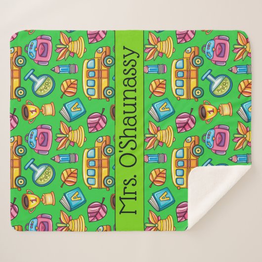 Med Teacher wackelt in Liebe Sherpa Blanket Sherpadecke (Vorderseite (Horizontal))