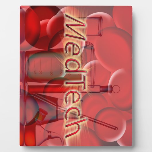 Med Tech-STERNEXPLOSION-LOGO Fotoplatte (Vorderseite)